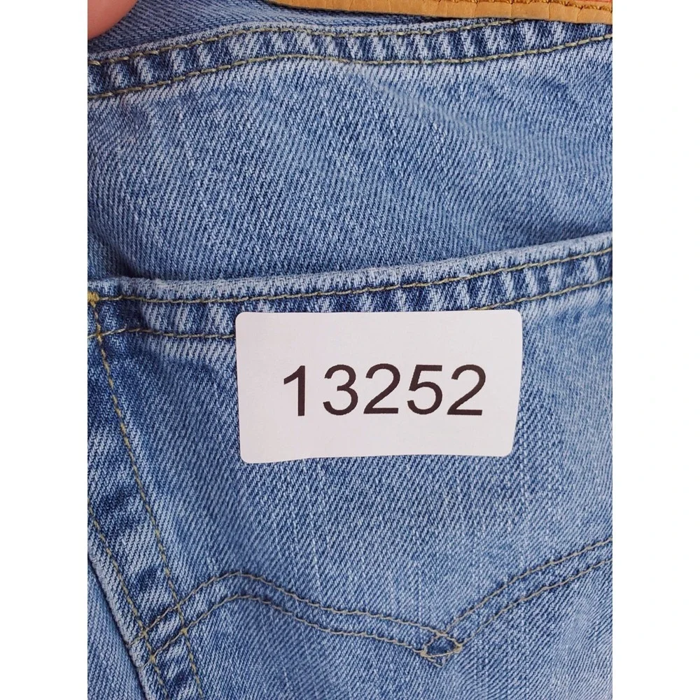 Levis 505 Jeans Mens 32x30 Regular Straight Heavy Denim Work Pants Stone Wash